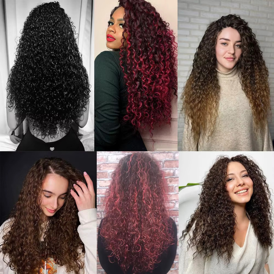 Booming Hair Synthetische Haar Extensions, 34 Zoll, Lockige Wellen, Damen - Bild 2