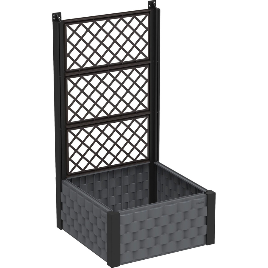 Duramax Rankkasten mit Gitter in Anthrazit, B/H/T: 55 x 131 x 55 cm - Bild 2