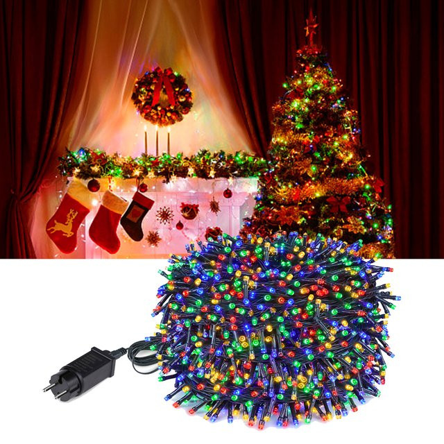 CHNAITEKE LED Lichterkette RGB Outdoor Wasserdichte Dekorative String Lights für Hochzeit und Weihnachten 220V - Bild 1