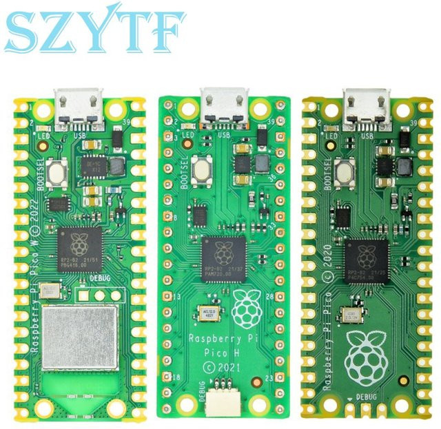 SZYTF Himbeer-Pi-Pico Mikrocontroller-Entwicklungsboard mit Dual-Core-WLAN in Grün - Bild 1