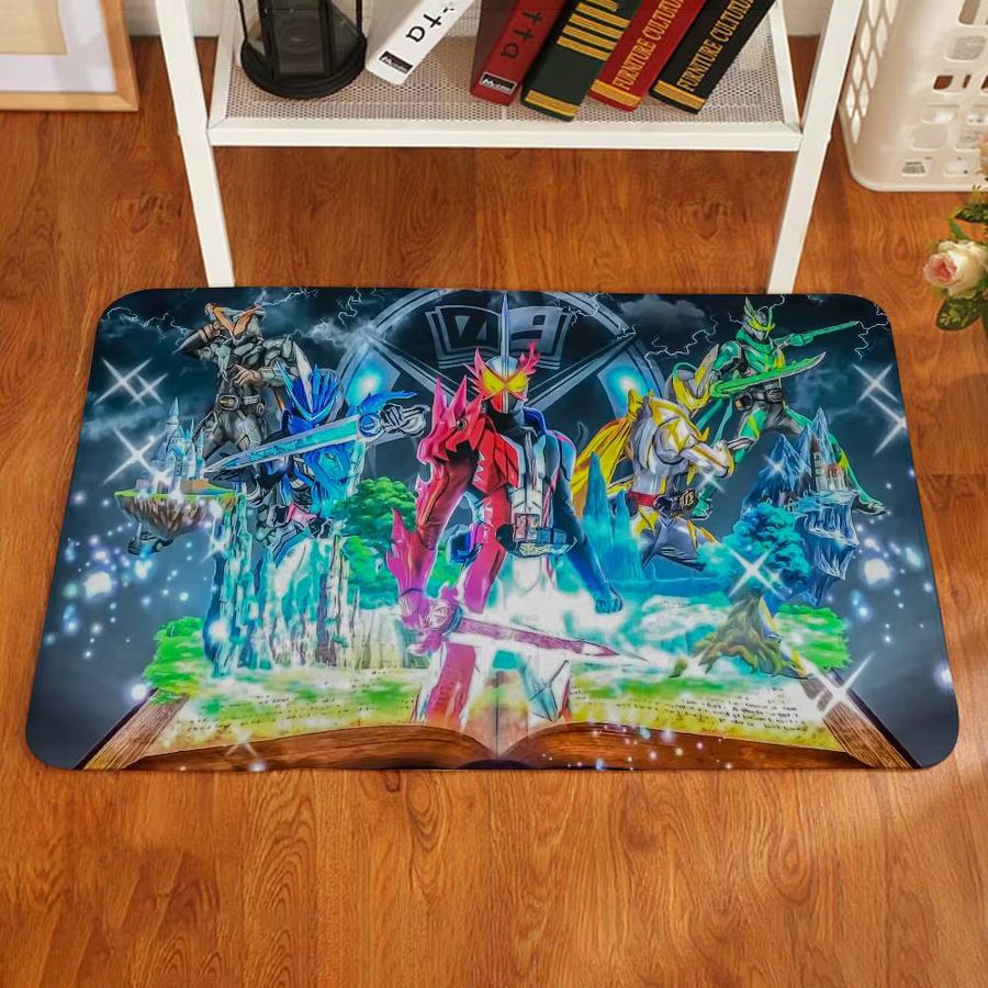 52TOYS Kamen Rider Fußmatte multicolor, saugfähige und schmutzabweisende Matte für Badezimmer, Küche oder Eingangsbereich - Bild 4
