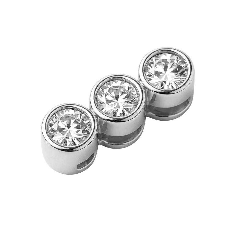 Heideman Charm, Edelstahl, Silber, Kristall, Zirkonia, Unisex - Bild 1