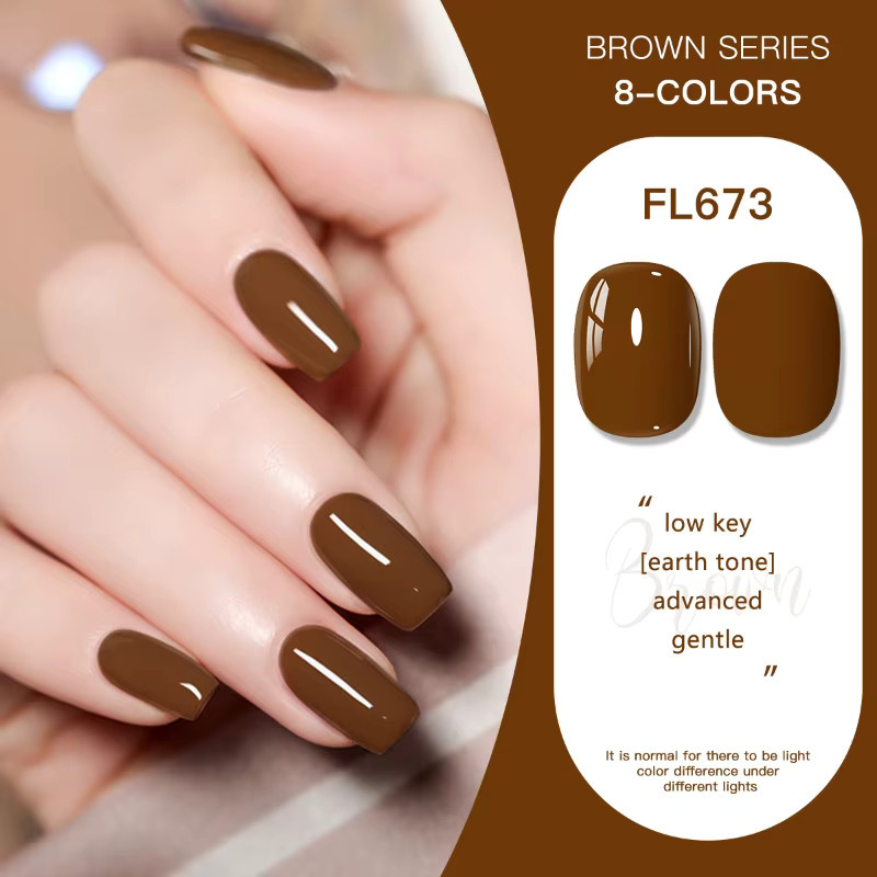 Four Lily Brown Series Nagellack, Gel, Gelb, Glänzend, 10 ml - Bild 3