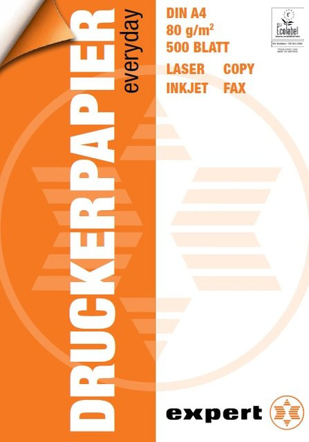 PAPYRUS Expert Edition Druckerpapier A4, 80 g/m², Weiß, 500 Blatt, Universal, Matt, EU Ecolabel - Bild 1