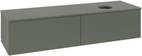 V&B Waschtischunterschrank Antao ohne Frontstruktur in Grau lackiert, B/T: 160 x 50 cm - Bild 1