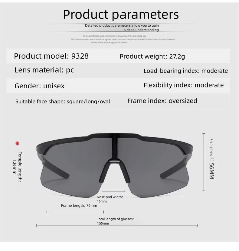 ROCKBROS Sportsonnenbrille, red, unisex - Bild 4