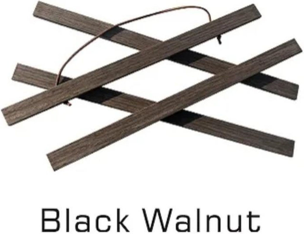 Magnetische Holzbilderrahmen von Binchi Lighting Appliances aus Teak- und Kiefernholz in Braun oder Schwarz für Poster und Leinwand, hängend, modern, Rechteckig, Breite: 30 cm, Höhe: 30 cm - Bild 1
