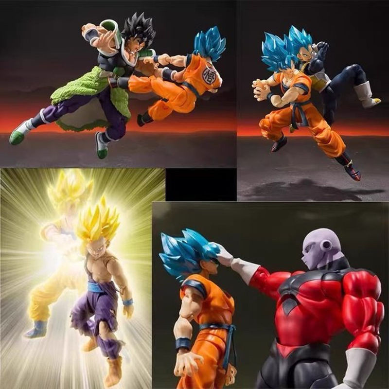 Bandai S.H.Figuarts Dragon Ball Super Saiyan Goku und Vegeta Actionfiguren in Mehrfarbig aus Kunststoff - Bild 1