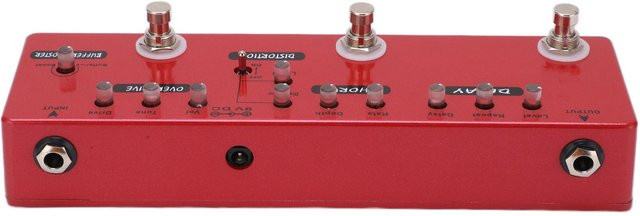 Painter Multieffekte Gitarrenpedal in Rot mit USB-C Anschluss für E-Bass und DC 9V - Bild 1