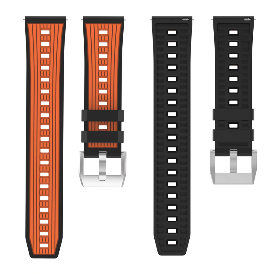 Uhrenarmband Silikon, 22 mm, zweifarbig, Xiaomi Watch S4 S3 S2 S1 Pro Active, Mi Watch 2 Pro - Bild 2