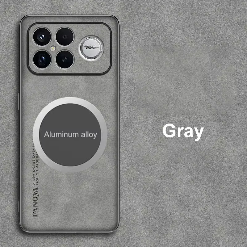 Retro Business Schutzhülle aus Schaffell und PU für Xiaomi Poco F8 Ultra, F7 und X7 Pro mit Magnetfunktion und Anti-Drop Schutz in Schwarz oder Grau - Bild 3