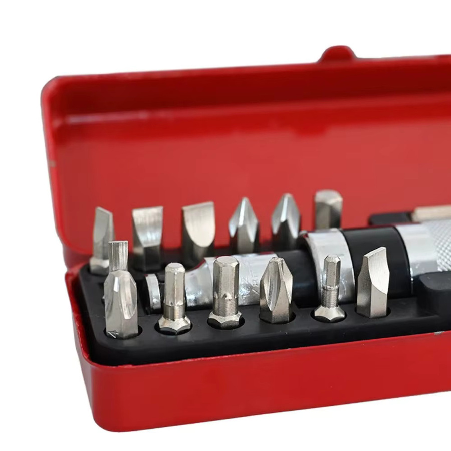 PMMJ 14/16-teiliges Schlagschrauber-Set mit Meißelbits und stoßfestem Design zum Ausdrehen von flachen Schrauben - Bild 3