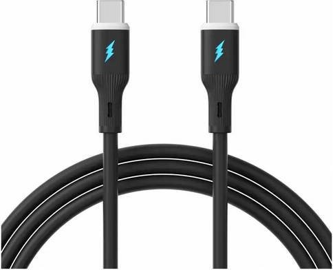 Akyga USB-C auf USB-C Kabel Schwarz 1m AK-USB-67 - Bild 1
