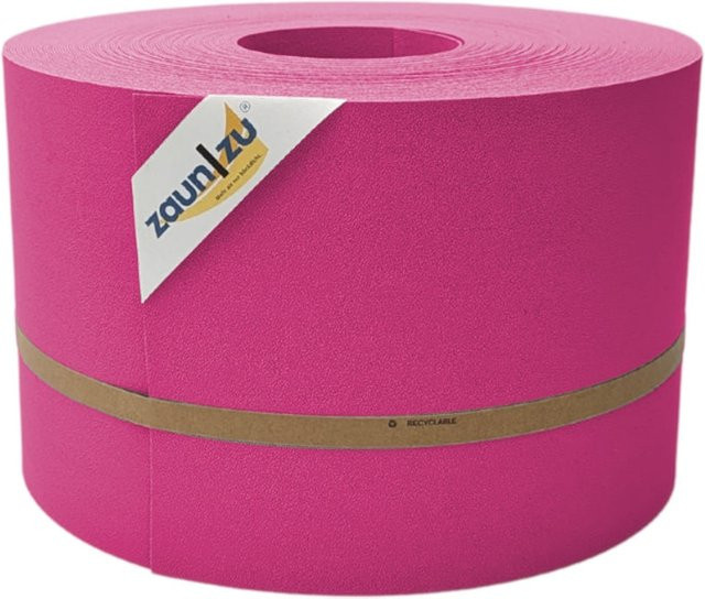 zaun zu® Sichtschutzstreifen Premium für Doppelstabmatten Zaunblende in Pink, 50m - Bild 1