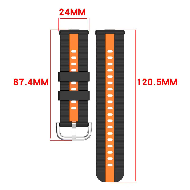 HUBANDE Uhrenarmband Silikon, Schwarz, Unisex - Bild 4