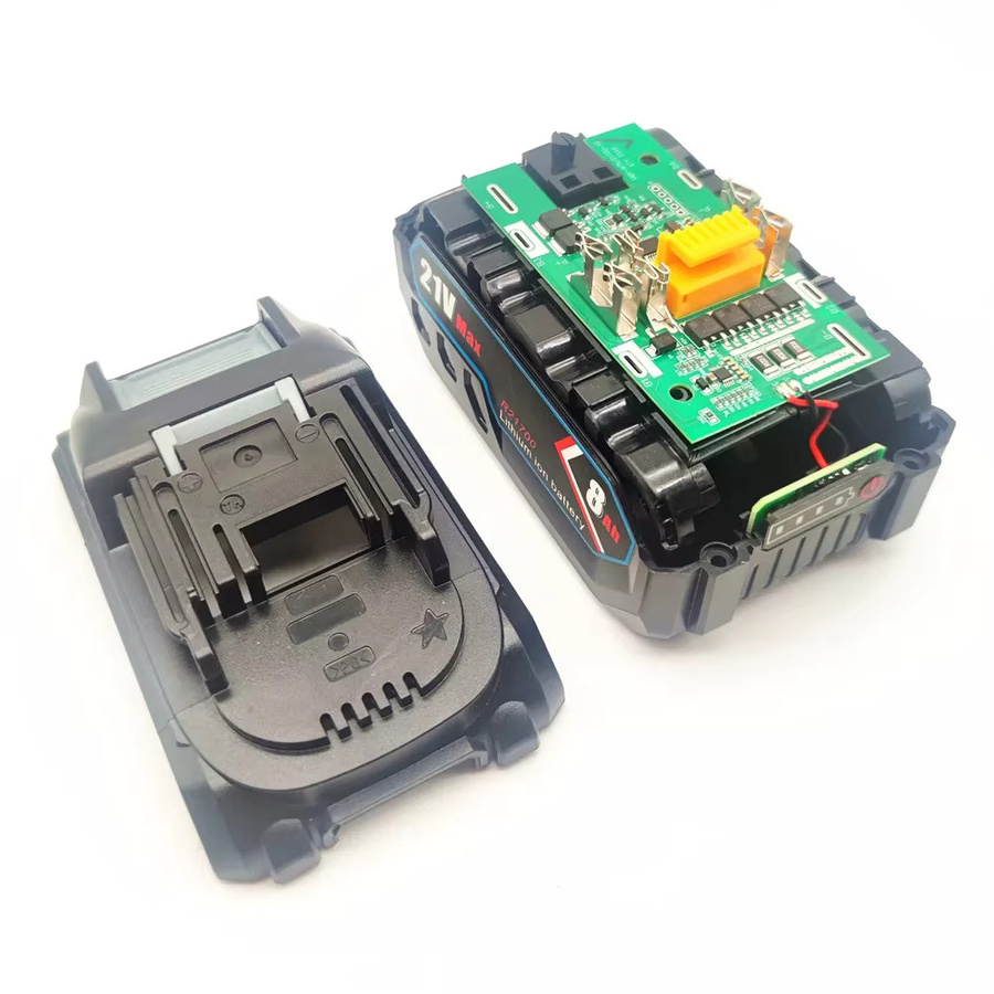 5S2P Halterung für 10x 21700 Li-Ion Akkus mit BMS Ladeschutz-Platine und Gehäuse für Makita 18V in Schwarz - Bild 2