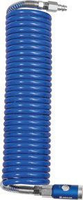 Riegler Spiralschlauch-Kupplungs-Set Sicherheitskupplung aus Kunststoff in Blau, Durchmesser: 10 mm, Länge: 10 m - Bild 1