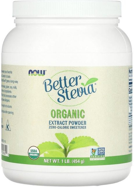 Now Foods Stevia Bio-Extraktpulver 454 g - Bild 1