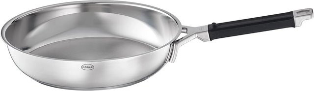 RÖSLE Bratpfanne Silence PRO Edelstahl Silber/Schwarz Ø 28 cm - Bild 1