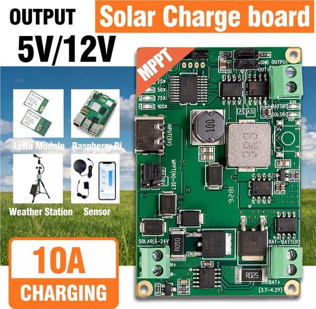 iXSolarleap MPPT Solarlademodul für 3,7V Lithium-Batterien mit 5V/2,1A USB-Ausgang und Schutzfunktion, passend für 5-24V Solarpanel-Eingang (10-30W) - Bild 1