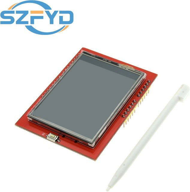 SZFYDOSH 2,4-Zoll-TFT-LCD-Touchscreen-Modul in Rot für Arduino R3/Mega2560 mit Display-Board und Touchfunktion - Bild 1