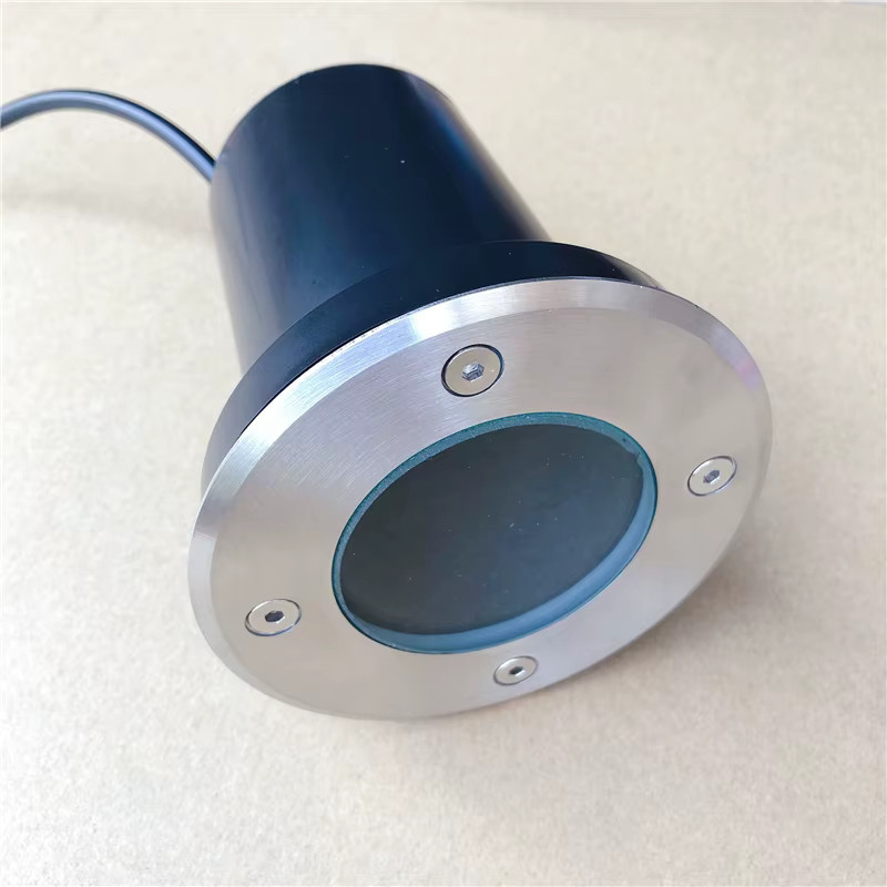 YRANK LED-Bodendeleuchte IP68 für den Garten, silber, rund, warmweiß, 5 W, GU10, MR16, COB, unterirdisch vergrabene Außenleuchte - Bild 2