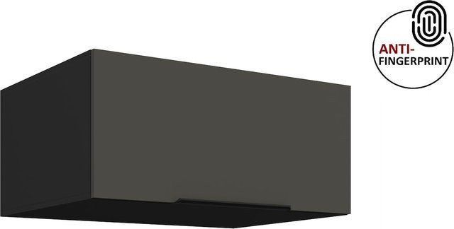 Küchen Aufsatzschrank ARIA in Graphite matt, wandmontiert, Breite: 80 cm - Bild 1