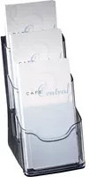 SIGEL Prospekthalter aus Acryl in Transparent, 3 x DIN lang, B: 29,0 cm, T: 15,0 cm, H: 13,0 cm - Bild 1