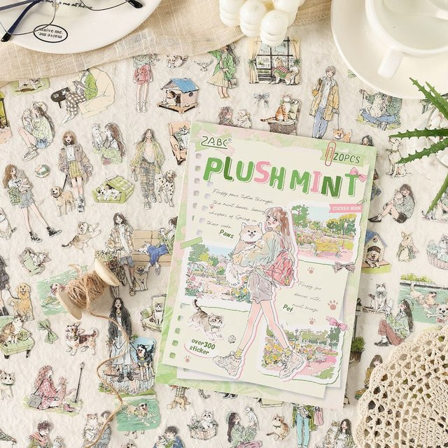 Journamm Kawaii-Aufkleber Set für Journaling und Scrapbooking, 20 Blatt, Multicolor - Bild 1