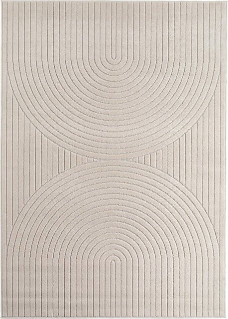 Ayyildiz In-/Outdoor-Teppich NOVA in Creme/Beige, modern mit High-Low-Effekt, pflegeleicht und fleckabweisend, Breite: 200 cm, Länge: 290 cm - Bild 1