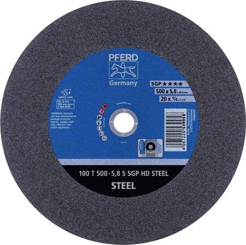 PFERD Stationäre Trennscheibe HD STEEL für Stahl, Grau, Durchmesser: 500 mm, Breite: 5,8 mm, Bohrung: 40 mm - Bild 1