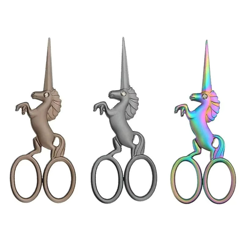 Neue Pferd Retro Quaste Schere aus Edelstahl und Titan in Multicolour mit chinesischem Knoten für Handarbeit und Schönheit - Bild 1