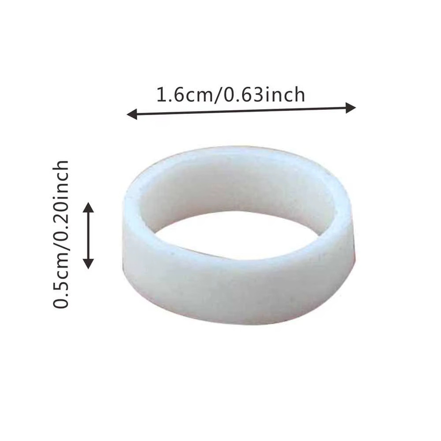 450 Stück elastische Mini Gummibänder aus Latex in Weiß für Home Office und Schreibwaren - Bild 2