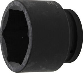 BGS Kraft-Steckschlüssel-Einsatz Sechskant 5880 mit Innenvierkant 25 mm (1 Zoll) und SW 80 mm aus Chrom-Molybdän-Stahl in Schwarz - Bild 1