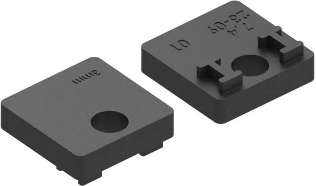 FeNau Gummieinlage für Blech, 1 Paar, Schwarz, Dicke: 3,0 mm - Bild 1