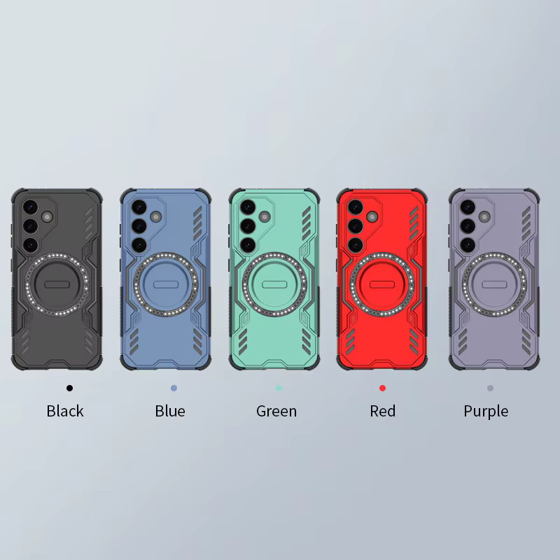 Magnetische Schutzhülle mit Wärmeableitung für Samsung Galaxy S25 Ultra, S25 Plus, S25 Edge und S25 in Schwarz und Lila mit Unterstützung für kabelloses Laden - Bild 5