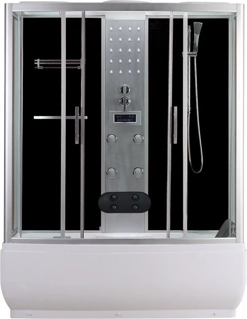 Sanotechnik Hydromassage-Duschkabine NEVADA PR170 in Silver - Bild 1