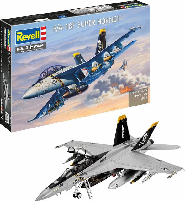 Revell F/A-18F Super Hornet, Modellbau, 1:72, ab 12 Jahren - Bild 2