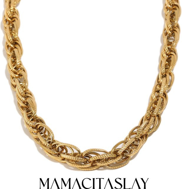 MamacitaSlay Halskette Edelstahl, 18K vergoldet, Damen - Bild 1