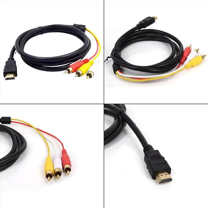 HDMI zu RCA Adapter in Schwarz für 1080P HD Video und Audio mit vergoldeten Anschlüssen - Bild 4