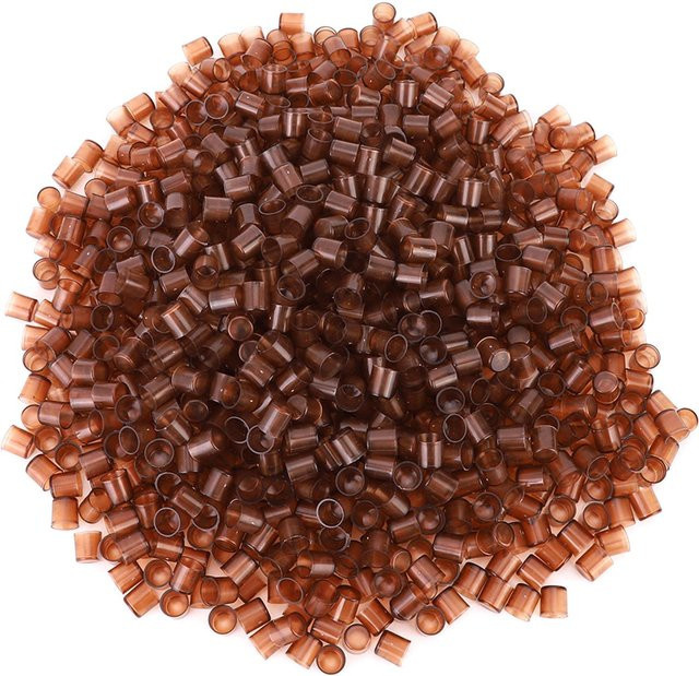 TOMTOP JMS Bienenzucht Königinnenzellen aus braunem Kunststoff für Imker, 1000 Stück - Bild 1