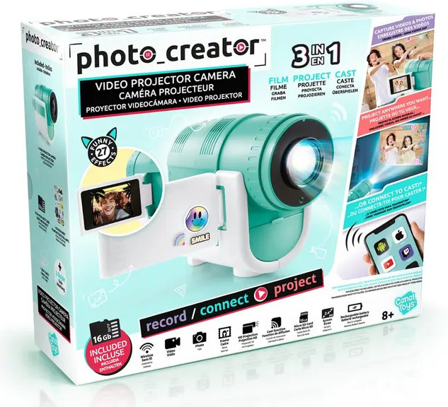 Canal Toys Camera Projector in Türkis mit USB-C Anschluss - Bild 1