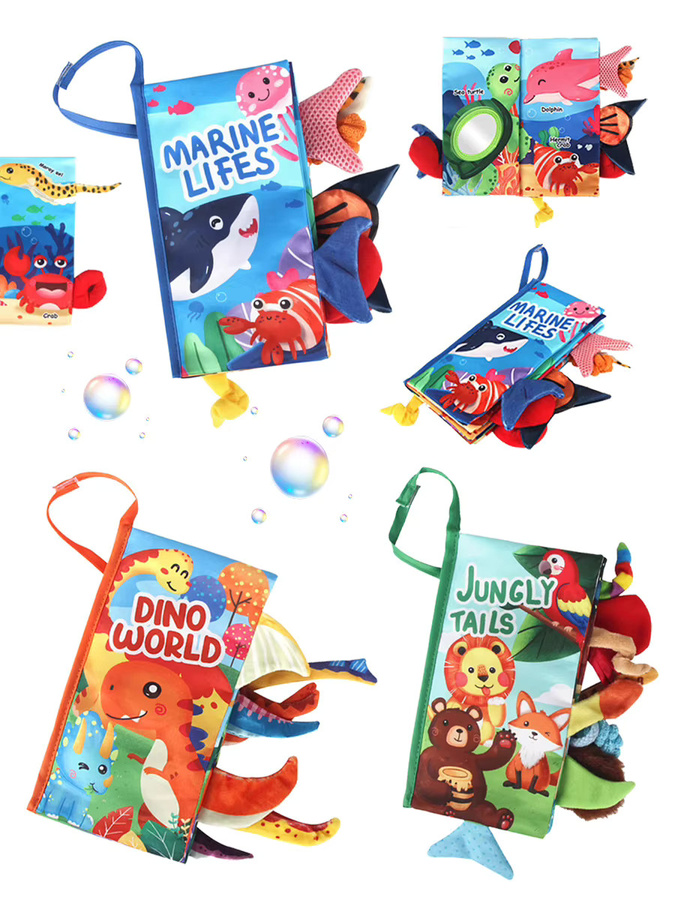 Babybücher Spielzeug, Fühl- und Knisterbücher, ab 0 Jahre, Plüsch / Textil, Bunt / Mehrfarbig - Bild 4