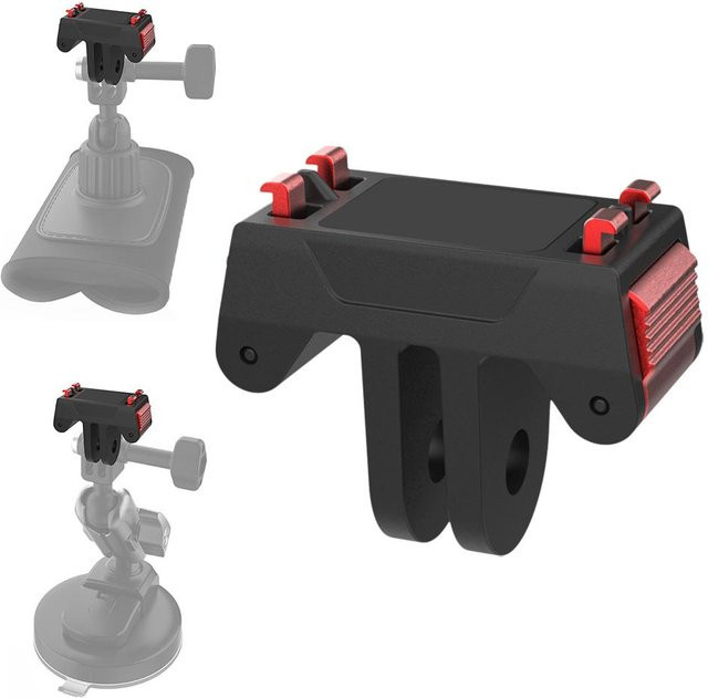 Insta360 Quick Release Magnetische Adapter Basis Halterung für Insta360 Ace und Insta360 X5 in Schwarz - Bild 1