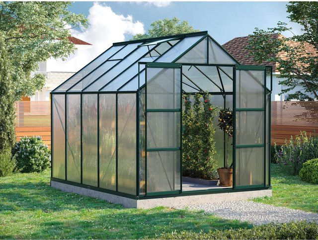 Vitavia Gewächshaus Uranus 8300 in Smaragdgrün mit 6 mm HKP und 8,3 m² Fläche - Bild 4