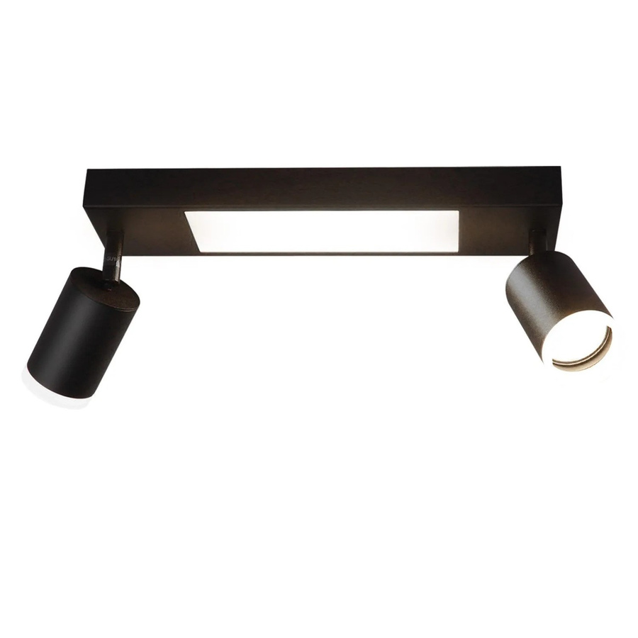 NETTLIFE Deckenstrahler aus Metall in Schwarz, moderner LED-Deckenstrahler mit verstellbarem Design für GU10 Leuchtmittel - Bild 2