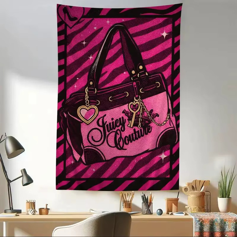 VIKAMA J-Juicy Anime Wandbehang mit floralem Hippie-Blumen-Design in Multicolour, B/H: 90 x 60 cm - Bild 2