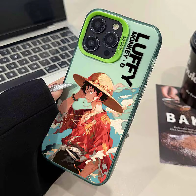 Bunte Anime Handyhülle im Luffy und Zoro Design für Apple iPhone 12 bis iPhone 17 Air/Pro/Max/Plus/mini - Bild 2