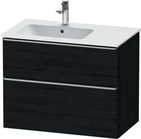 Duravit Waschtischunterschrank D-Neo in Eiche Schwarz, B/T/H: 81 x 46,2 x 62,5 cm - Bild 1