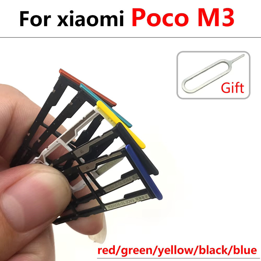 Xiaomi SIM-Kartenhalter und Chip-Schublade als Adapter-Ersatzteil für Poco X3 F2 Pro M3 POCOHONE F1+ in Schwarz und Multicolour - Bild 2